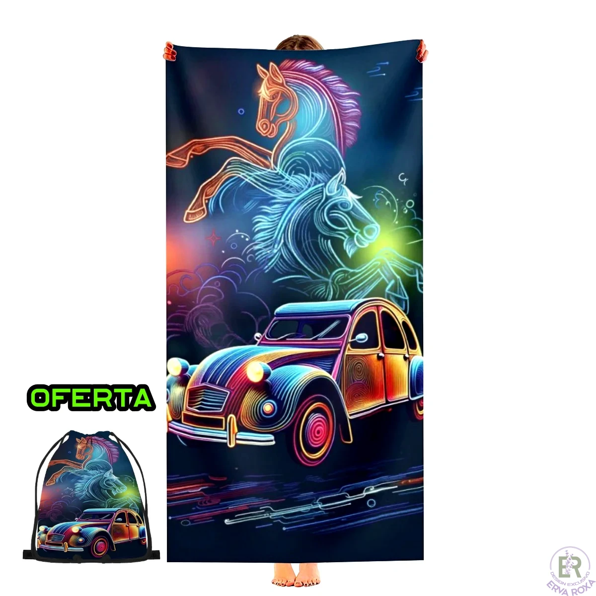 Toalha de Praia Citröen 2 CV-Mod 1