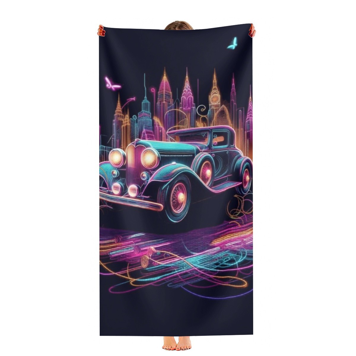 Toalha de Praia Automóvel Clássico