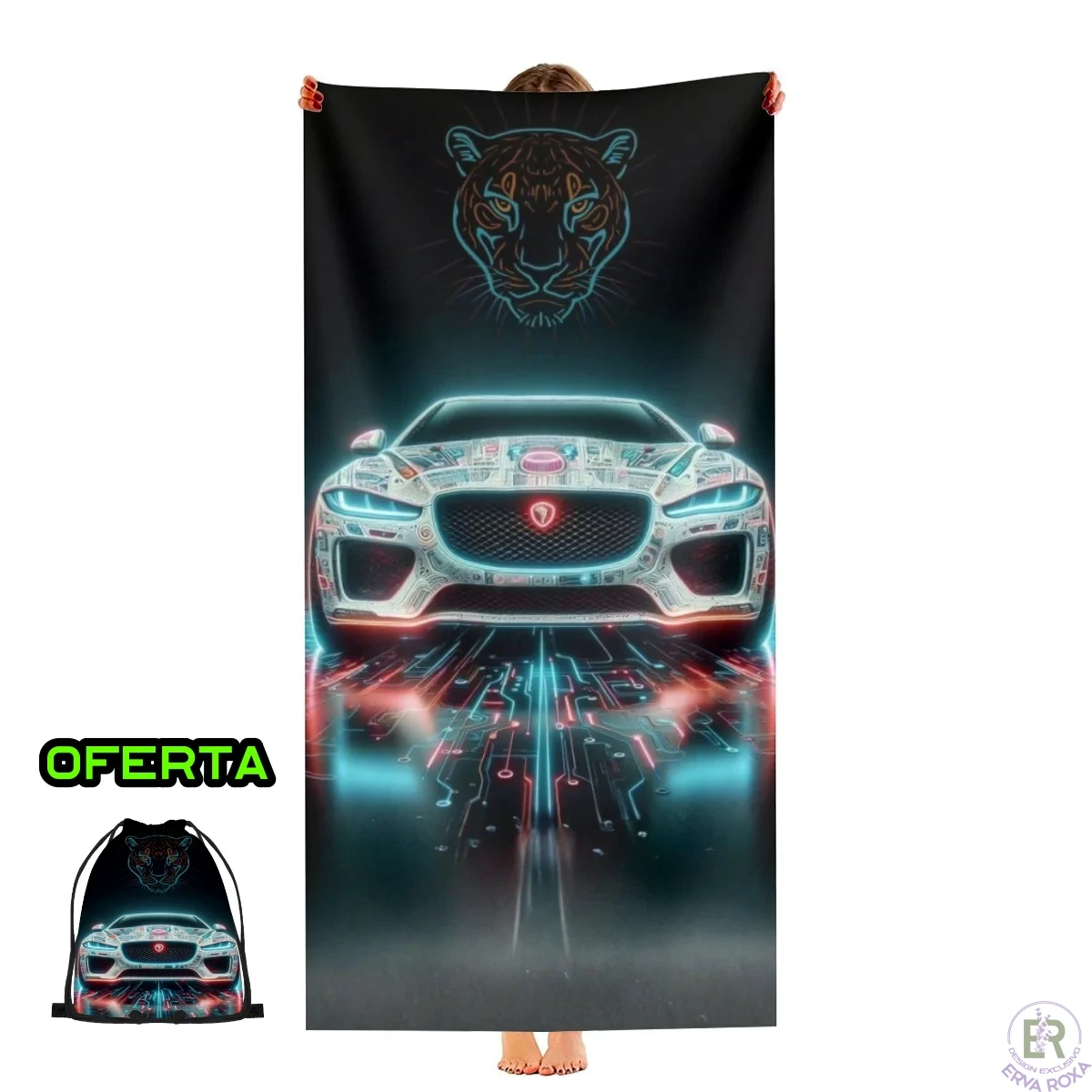 Toalha de Praia Jaguar-Mod 1