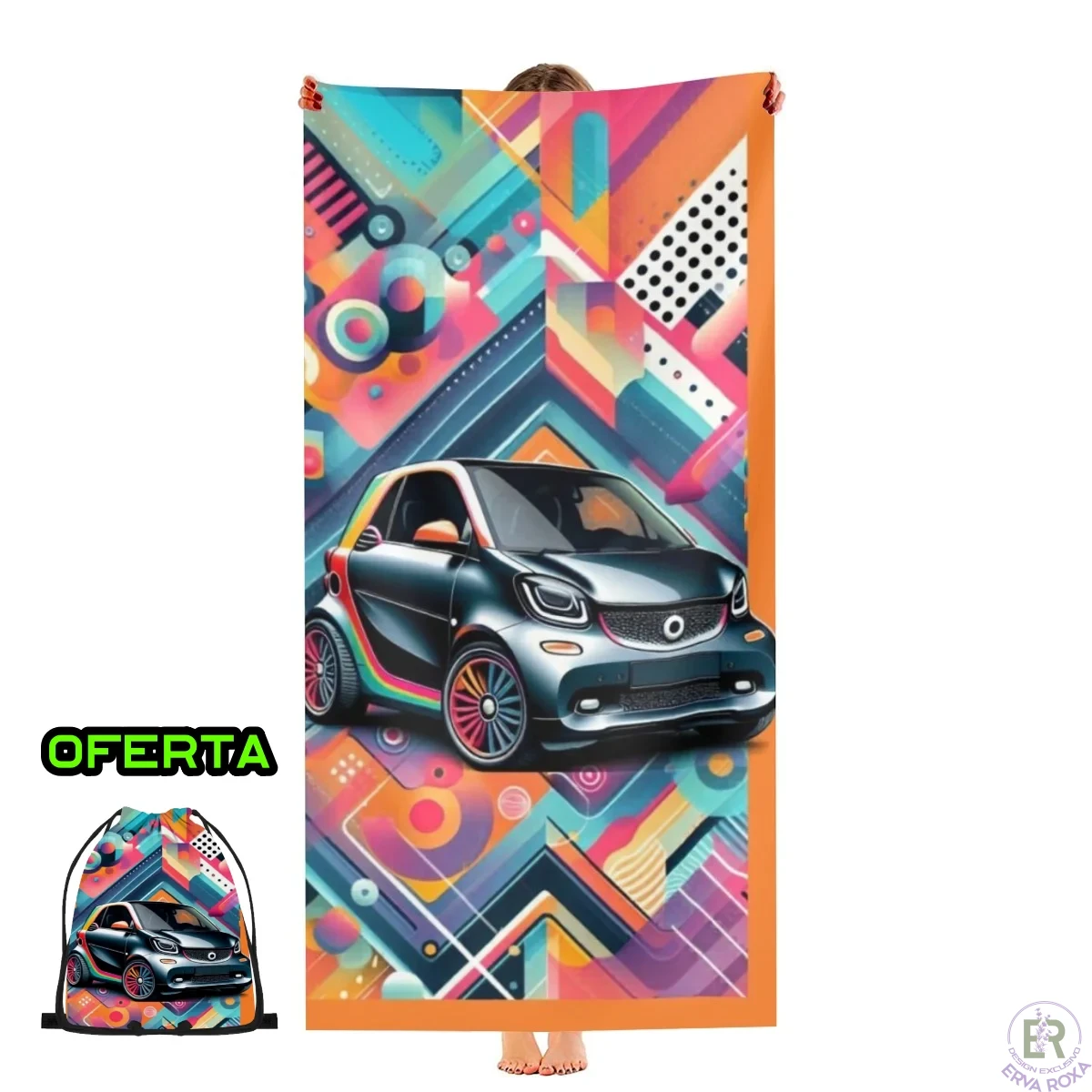 Toalha de Praia Smart Fortwo -MOD 3 – Exclusivo