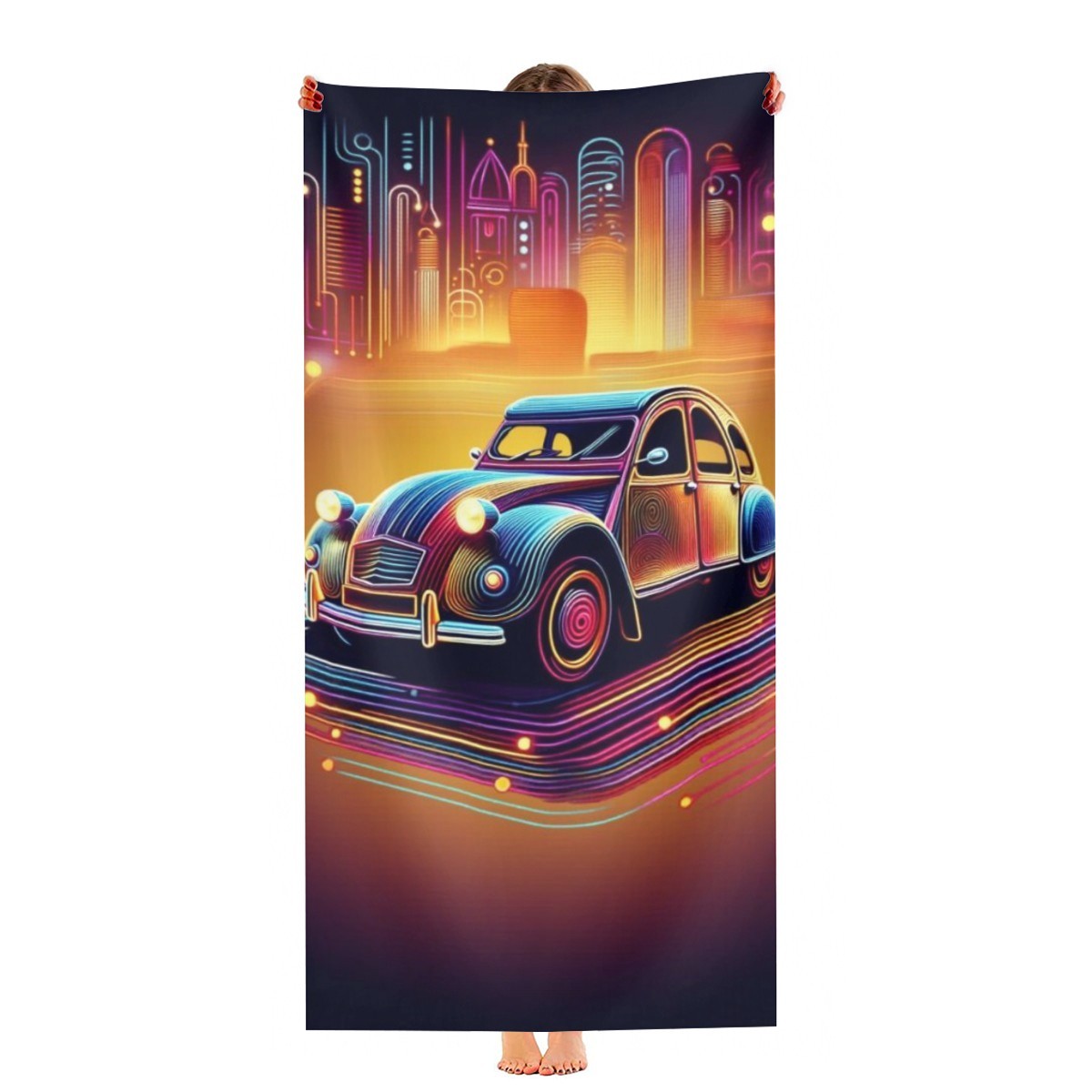 Toalha de Praia Citröen 2 CV-Mod 2 – Exclusivo