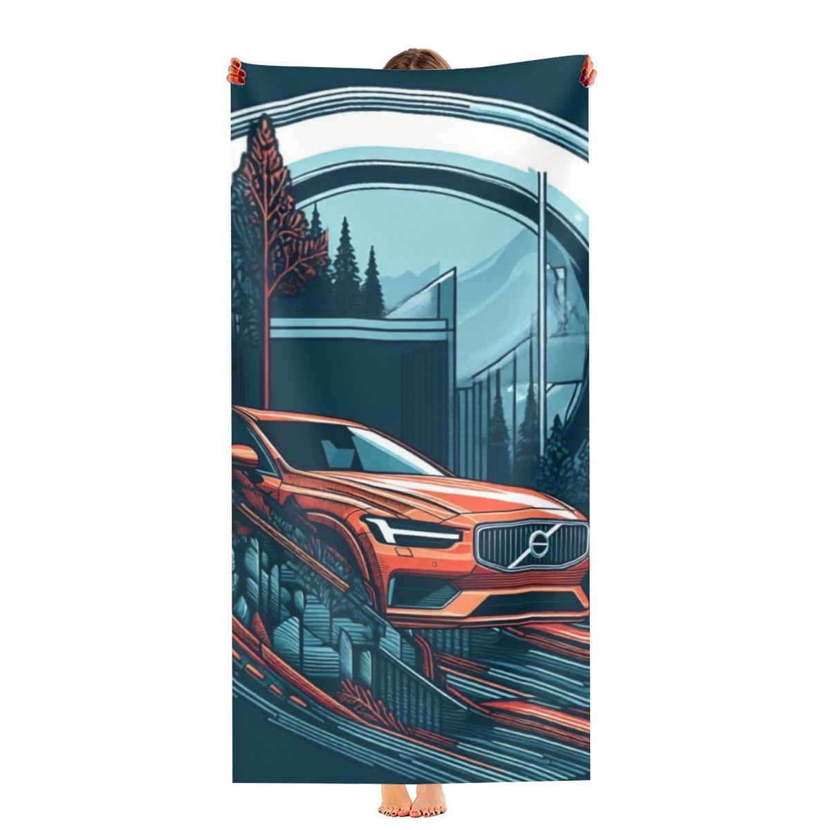 Toalha de Praia Volvo – Exclusivo