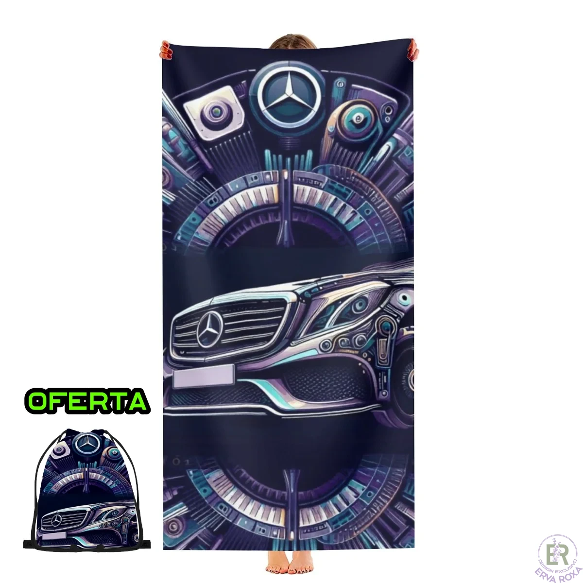 Toalha de Praia Mercedes-Mod 2