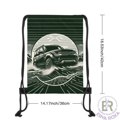 A Saco de Cordões Land Rover é um acessório prático, leve e extremamente versátil, perfeito para quem tem um espírito aventureiro. Com uma ilustração detalhada de um veículo 4x4, este saco mochila foi concebido para o uso diário