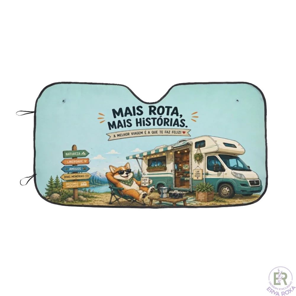 Para-sol para Autocaravana "Mais Rota, Mais Histórias"