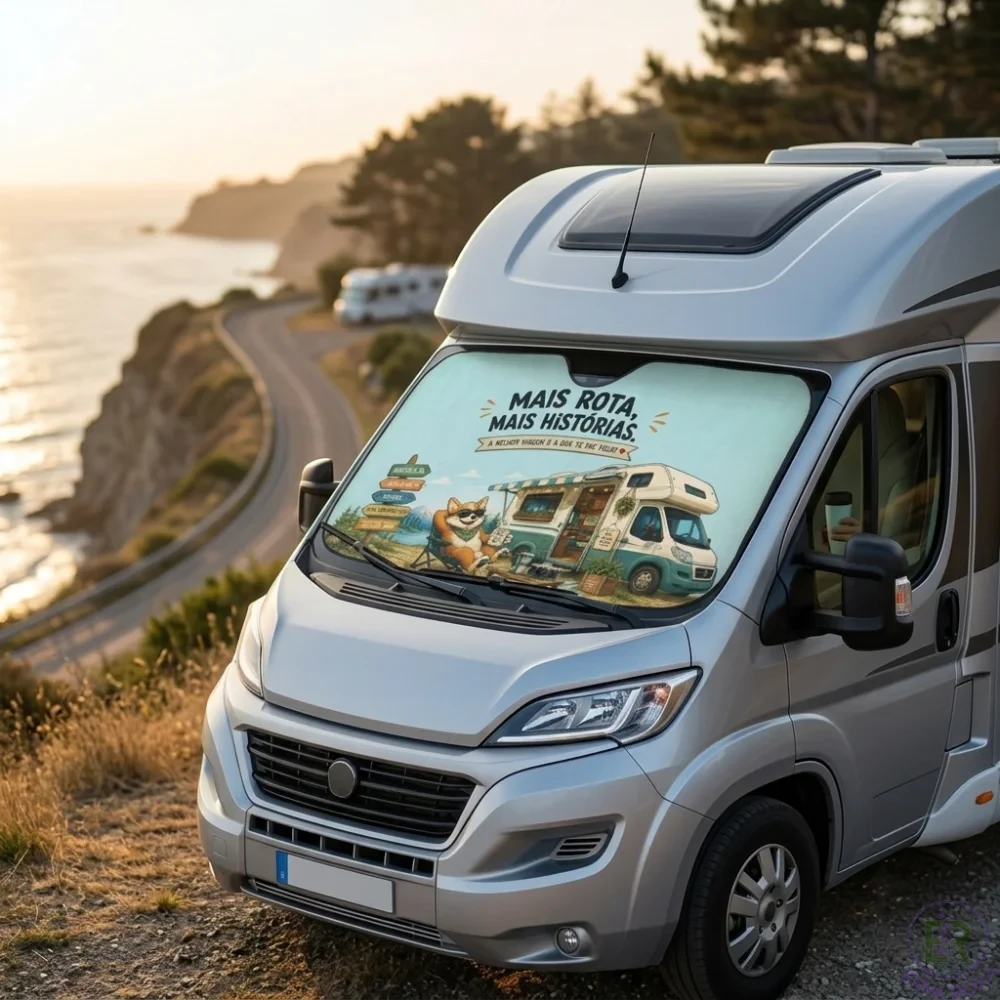 Para-sol para Autocaravana "Mais Rota, Mais Histórias"