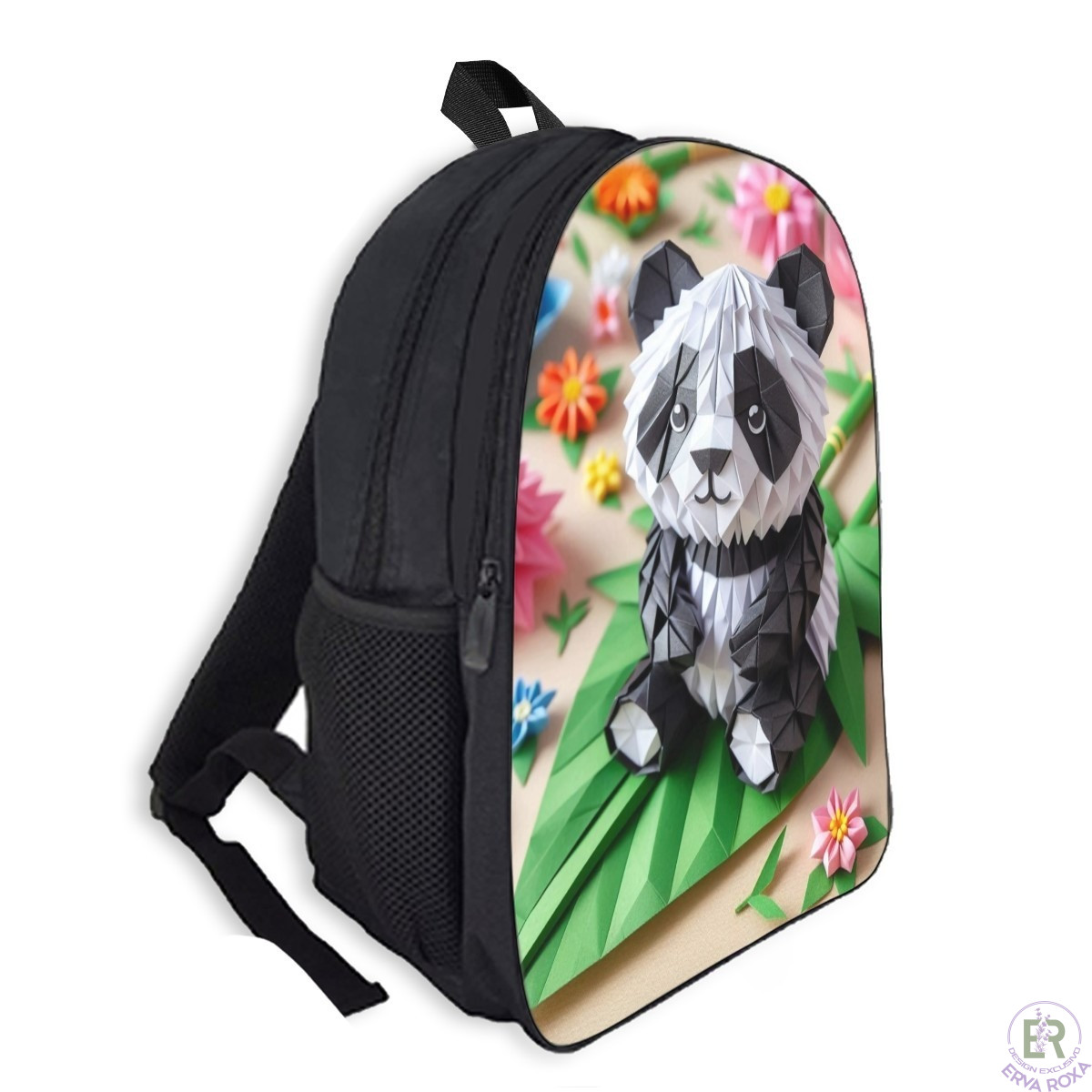 Mochila Escolar Panda Origami