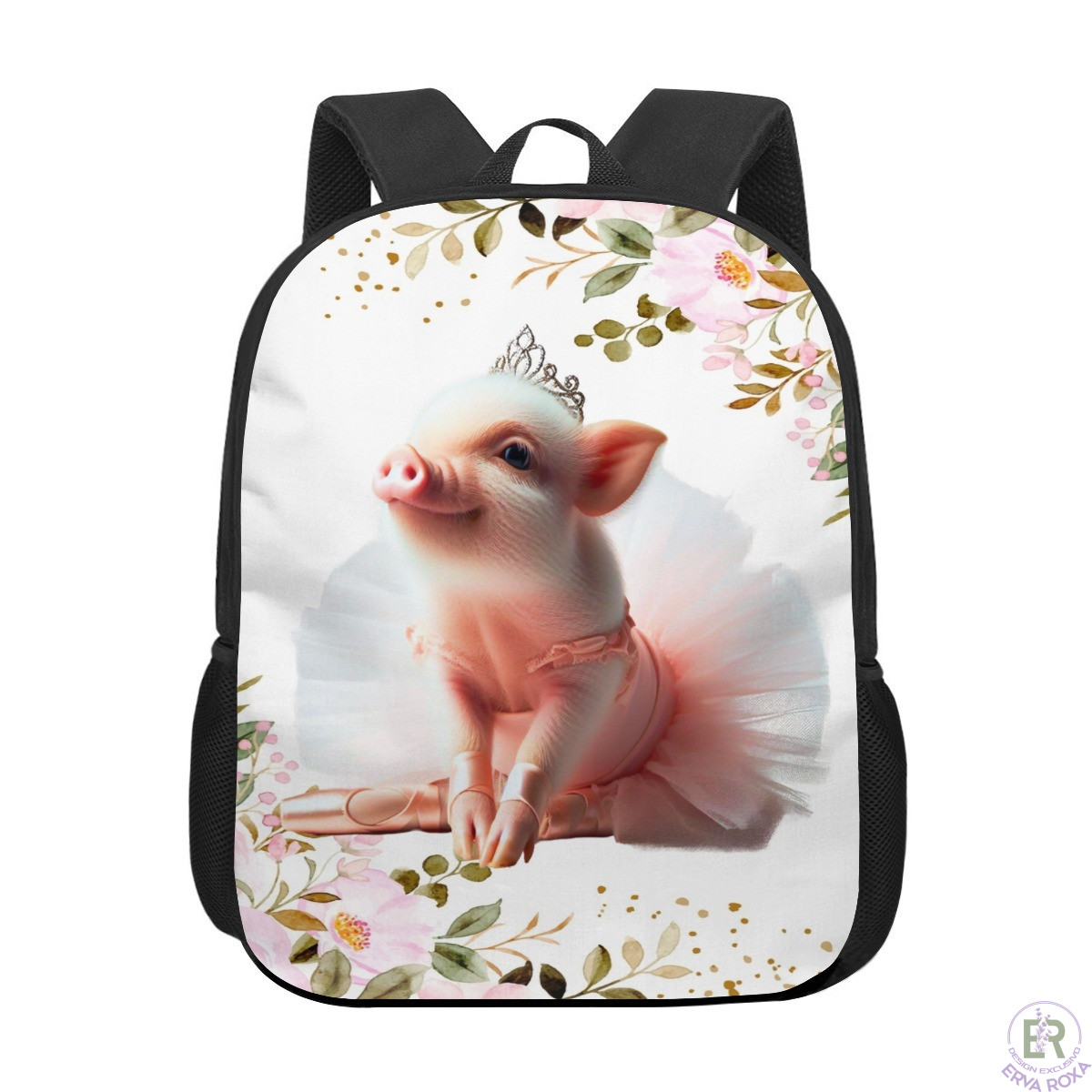 Mochila Escolar Infantil Porquinha Bailarina