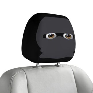 A Capa Divertida para Encosto de Cabeça Auto Ninja protege o estofado contra sujidade e desgaste, renovando o interior do veículo