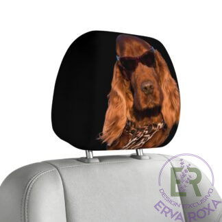 Capa para Encosto de Cabeça Auto divertida Cão Setter