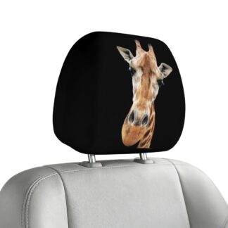 A Capa Divertida para Encosto de Cabeça Auto Girafa protege o estofado contra sujidade e desgaste, renovando o interior do veículo