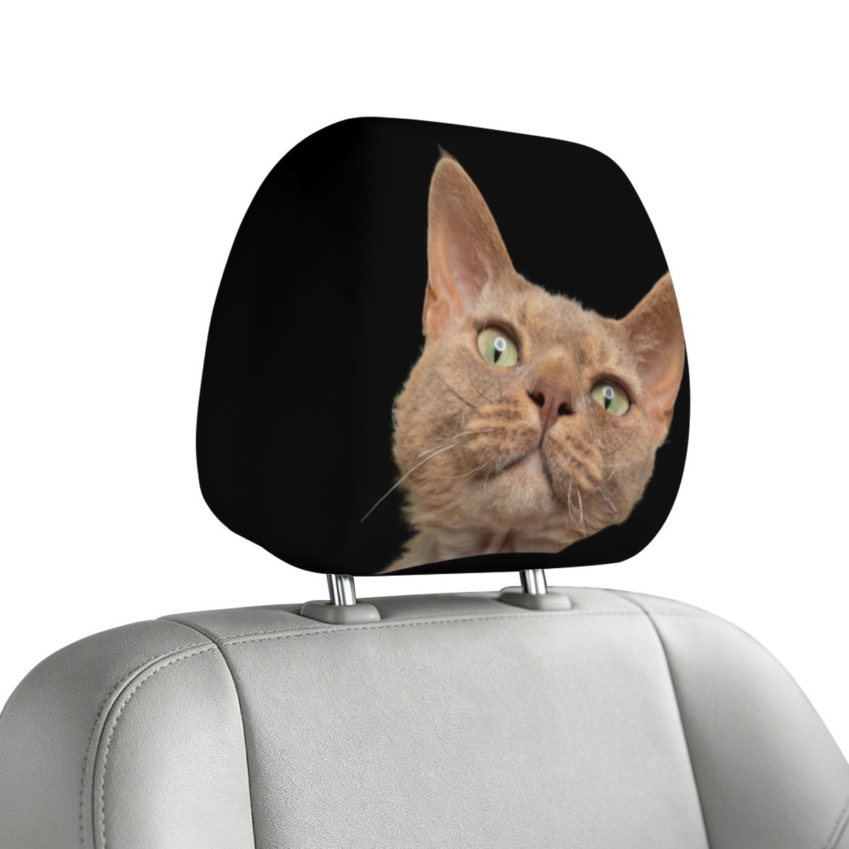 Capa Divertida para Encosto de Cabeça Auto Gato
