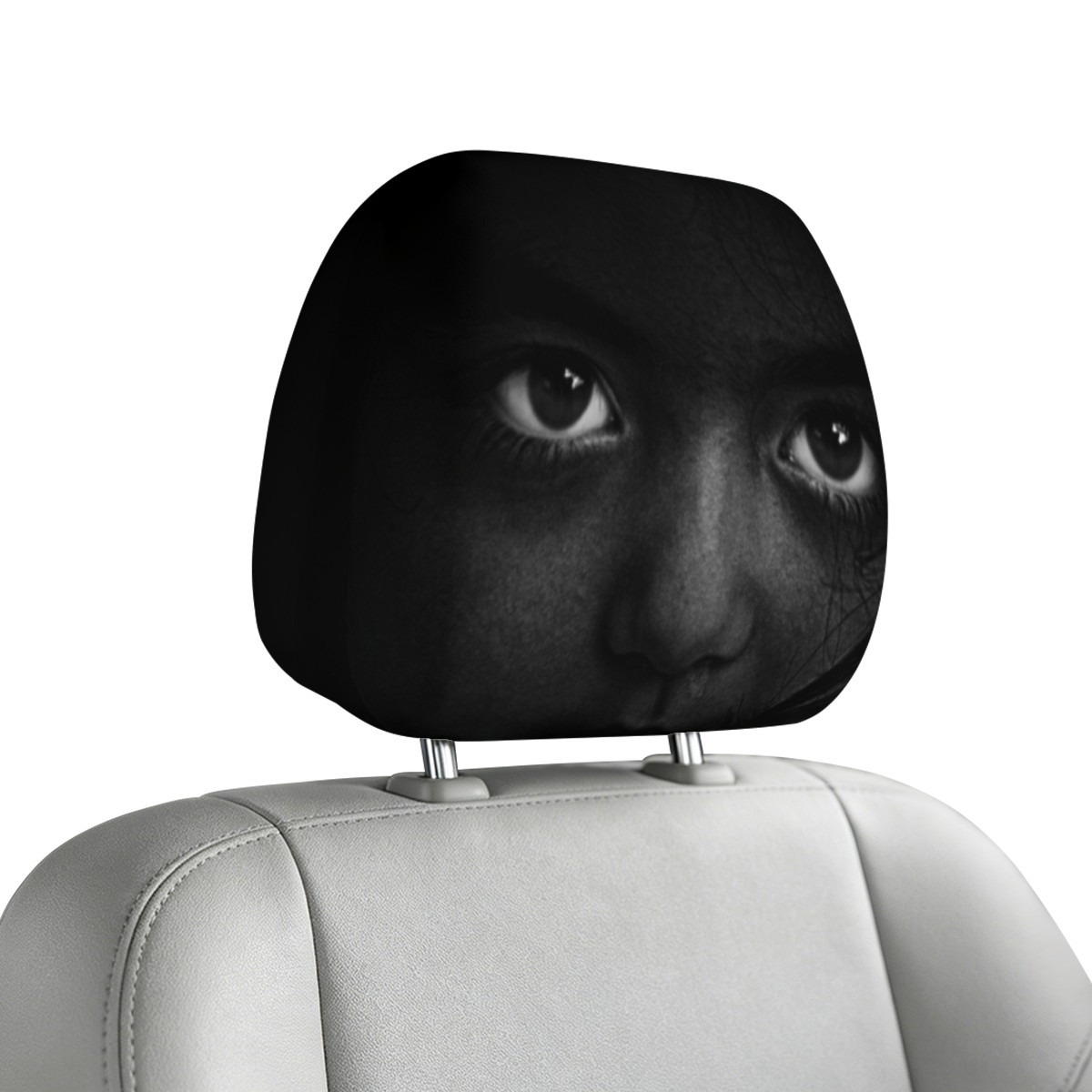 Capa assustadora para Encosto de Cabeça Auto Olhos Expressivos