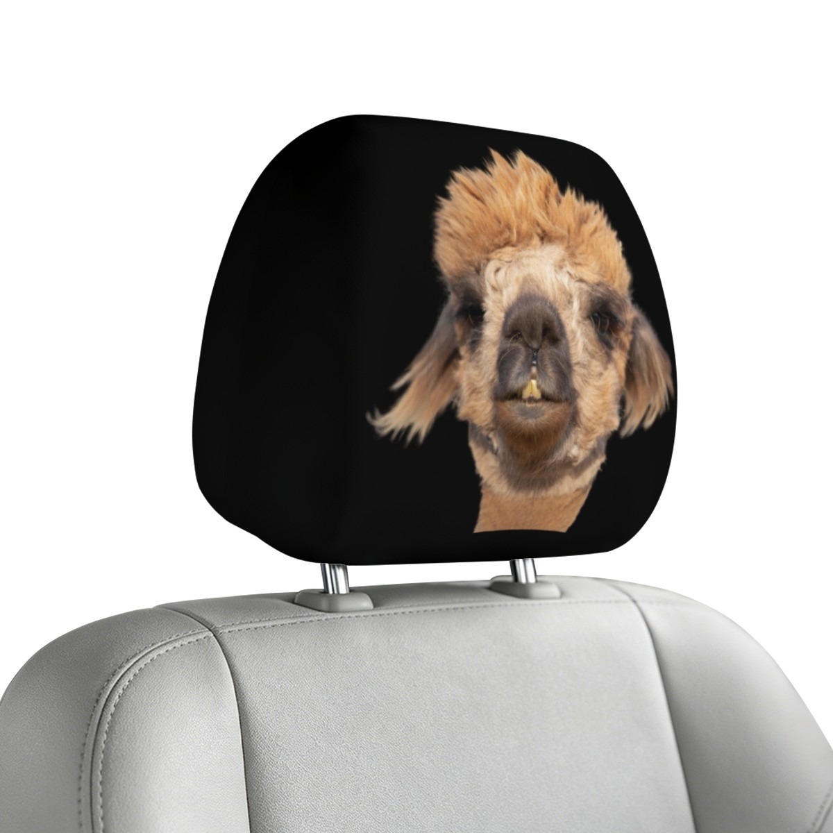Capa Divertida para Encosto de Cabeça Auto Alpaca